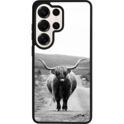 Samsung Galaxy S26 Ultra Case Hülle - Silikon schwarz Highland cattle
