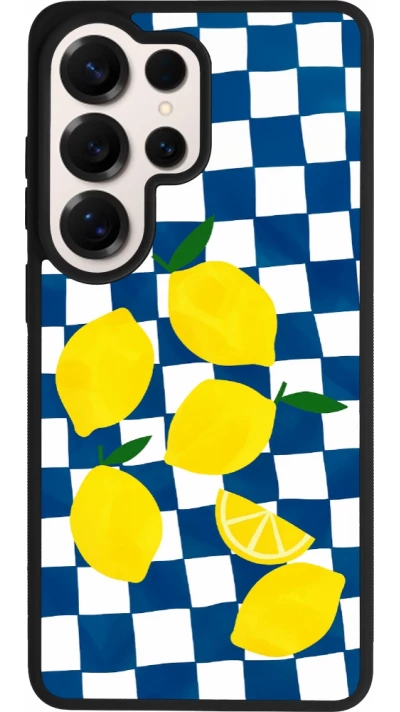 Coque Samsung Galaxy S26 Ultra - Silicone rigide noir Illustration lemons 2026