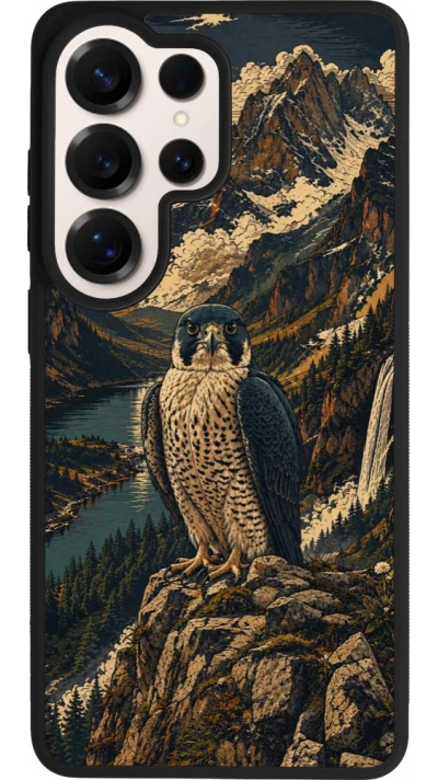 Coque Samsung Galaxy S26 Ultra - Silicone rigide noir Linocut Faucun pèlerin