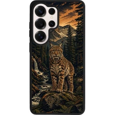 Coque Samsung Galaxy S26 Ultra - Silicone rigide noir Linocut Lynx