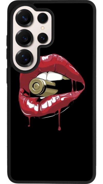 Samsung Galaxy S26 Ultra Case Hülle - Silikon schwarz Lips bullet