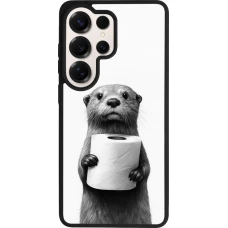 Coque Samsung Galaxy S26 Ultra - Silicone rigide noir Loutre papier de toilette