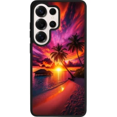 Samsung Galaxy S26 Ultra Case Hülle - Silikon schwarz Malediven Abenddämmerung Glückseligkeit