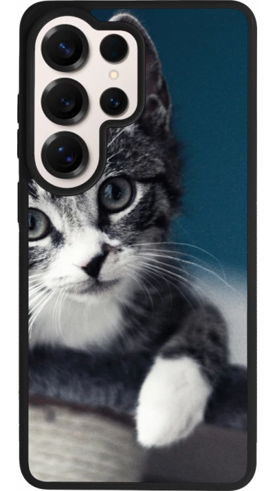 Samsung Galaxy S26 Ultra Case Hülle - Silikon schwarz Meow 23