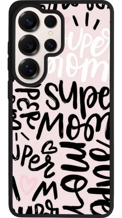 Samsung Galaxy S26 Ultra Case Hülle - Silikon schwarz Mom 2024 Super mom