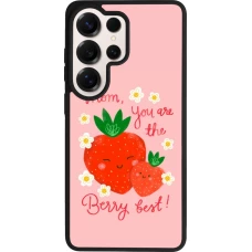 Coque Samsung Galaxy S26 Ultra - Silicone rigide noir Mom 2026 Berry best