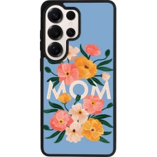 Coque Samsung Galaxy S26 Ultra - Silicone rigide noir Mom 2026 Flowers