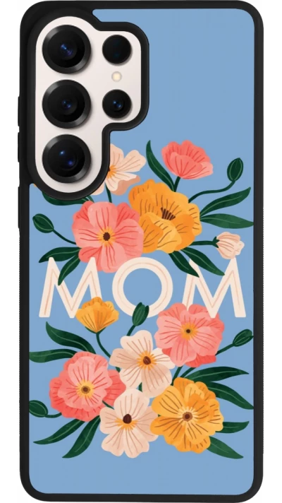 Samsung Galaxy S26 Ultra Case Hülle - Silikon schwarz Mom 2026 Flowers