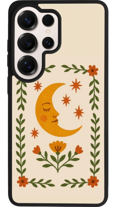 Coque Samsung Galaxy S26 Ultra - Silicone rigide noir Half moon stamp 2026