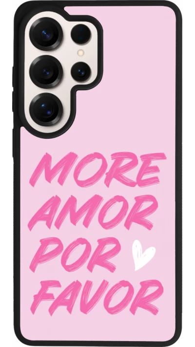 Samsung Galaxy S26 Ultra Case Hülle - Silikon schwarz More amor porfavor