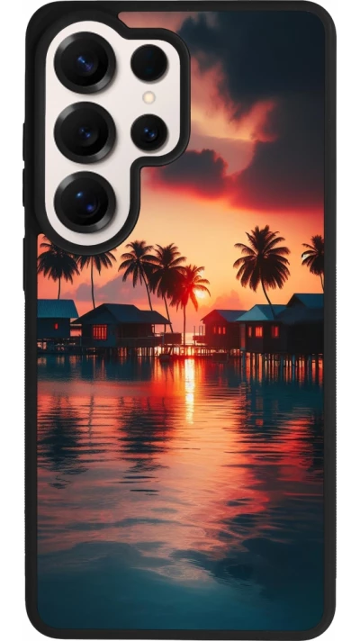 Samsung Galaxy S26 Ultra Case Hülle - Silikon schwarz Paradies Malediven