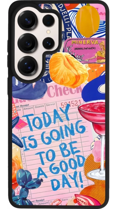 Samsung Galaxy S26 Ultra Case Hülle - Silikon schwarz Preppy Today is Going to be a good day