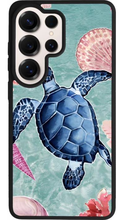 Samsung Galaxy S26 Ultra Case Hülle - Silikon schwarz Preppy Turtle
