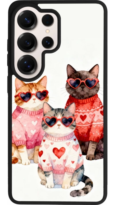 Samsung Galaxy S26 Ultra Case Hülle - Silikon schwarz Saint Valentines Day 26 Cat Love