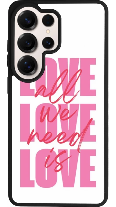 Samsung Galaxy S26 Ultra Case Hülle - Silikon schwarz Saint Valentines Day 26 Love all we need is
