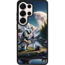 Samsung Galaxy S26 Ultra Case Hülle - Silikon schwarz Samurai Katana Mond