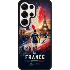 Coque Samsung Galaxy S26 Ultra - Silicone rigide noir Football France splash 2026
