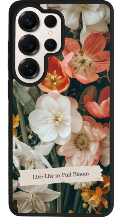 Coque Samsung Galaxy S26 Ultra - Silicone rigide noir Full Bloom Spring 2026