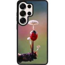 Coque Samsung Galaxy S26 Ultra - Silicone rigide noir Ladybird on a mushroom Spring 2026