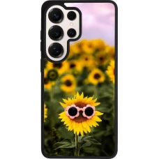 Coque Samsung Galaxy S26 Ultra - Silicone rigide noir Sunflower with glasses Spring 2026