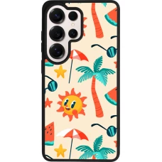 Coque Samsung Galaxy S26 Ultra - Silicone rigide noir Summer 2025 Pattern soleil