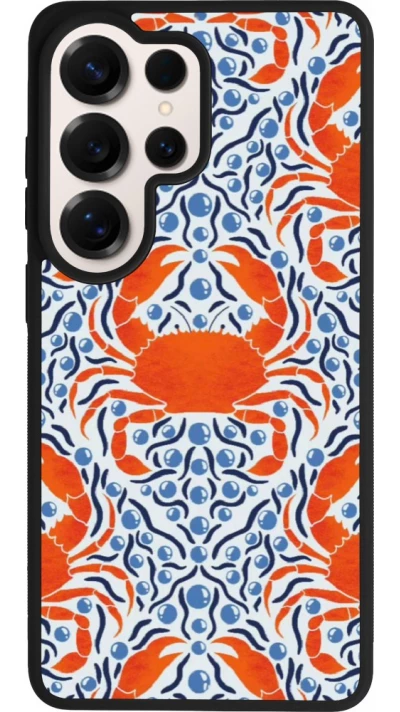 Samsung Galaxy S26 Ultra Case Hülle - Silikon schwarz Crabs and pearls Summer 2026