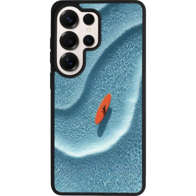 Coque Samsung Galaxy S26 Ultra - Silicone rigide noir Orange surf Summer 2026