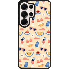 Samsung Galaxy S26 Ultra Case Hülle - Silikon schwarz Pattern Summer 2026