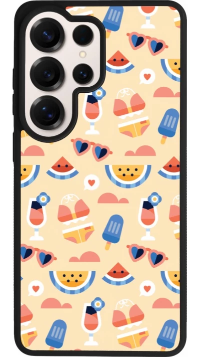 Samsung Galaxy S26 Ultra Case Hülle - Silikon schwarz Pattern Summer 2026