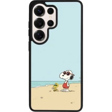 Samsung Galaxy S26 Ultra Case Hülle - Silikon schwarz Snoopy on the beach Summer 2026