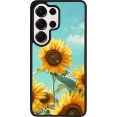 Samsung Galaxy S26 Ultra Case Hülle - Silikon schwarz Sunflowers Summer 2026
