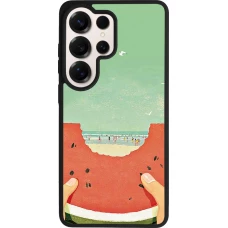 Samsung Galaxy S26 Ultra Case Hülle - Silikon schwarz Views through a watermelon Summer 2026