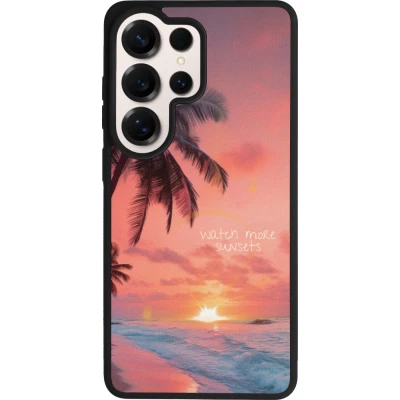 Coque Samsung Galaxy S26 Ultra - Silicone rigide noir Watch more sunsets Summer 2026