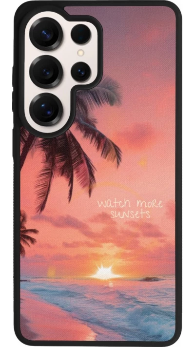 Samsung Galaxy S26 Ultra Case Hülle - Silikon schwarz Watch more sunsets Summer 2026