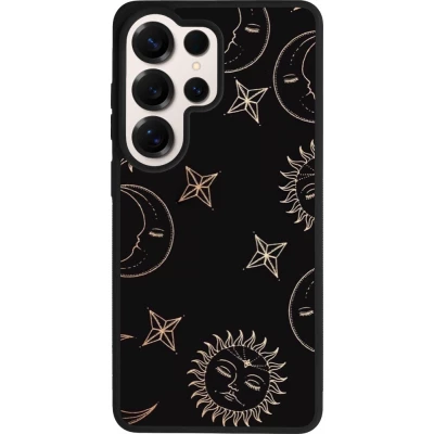 Samsung Galaxy S26 Ultra Case Hülle - Silikon schwarz Suns and Moons