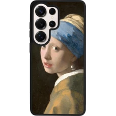 Coque Samsung Galaxy S26 Ultra - Silicone rigide noir Tableau art - La Jeune fille à la perle - Johannes Vermeer