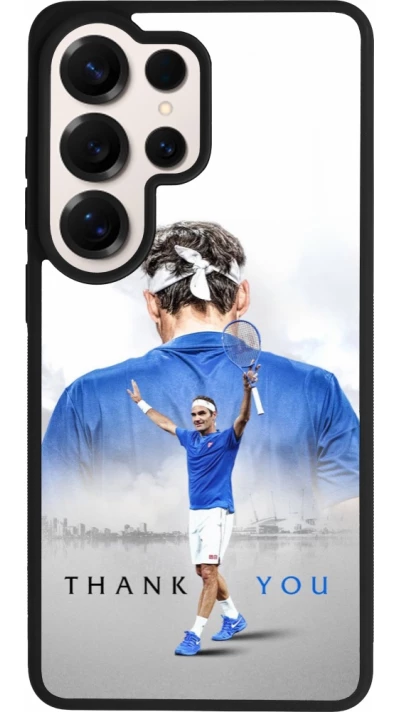 Samsung Galaxy S26 Ultra Case Hülle - Silikon schwarz Thank you Roger