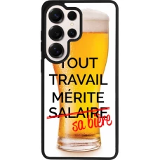 Samsung Galaxy S26 Ultra Case Hülle - Silikon schwarz Tout travail mérite sa bière