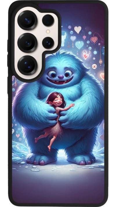 Samsung Galaxy S26 Ultra Case Hülle - Silikon schwarz Valentin 2024 Flauschige Liebe