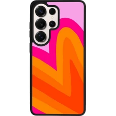 Coque Samsung Galaxy S26 Ultra - Silicone rigide noir Valentine 2024 heart gradient