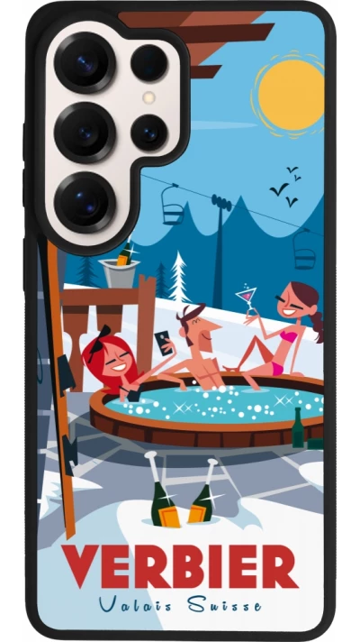 Samsung Galaxy S26 Ultra Case Hülle - Silikon schwarz Verbier Mountain Jacuzzi