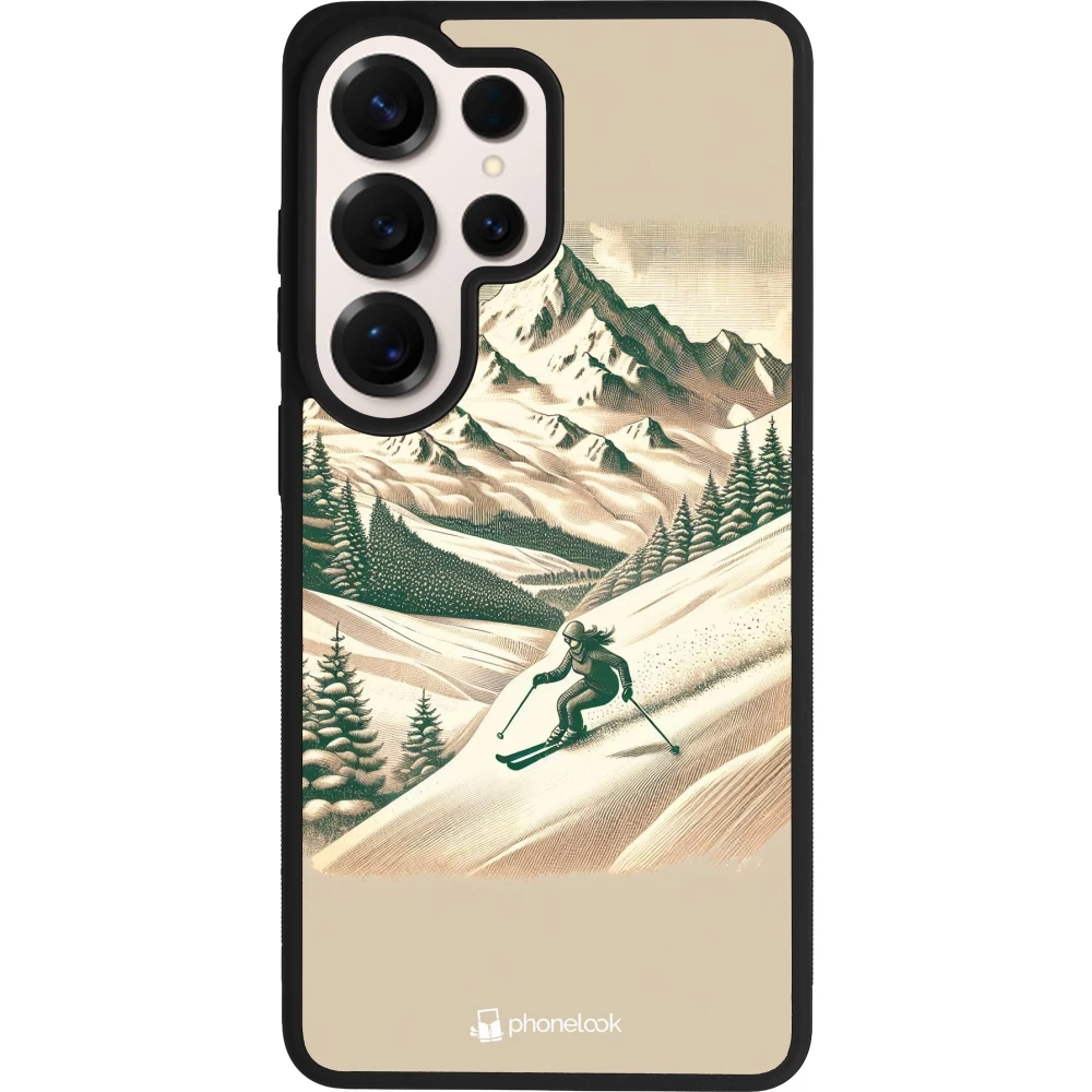 Samsung Galaxy S26 Ultra Case Hülle - Silikon schwarz Vintage Skiberg