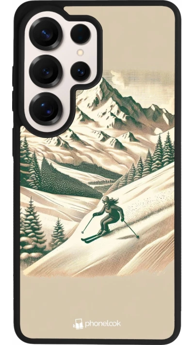 Samsung Galaxy S26 Ultra Case Hülle - Silikon schwarz Vintage Skiberg