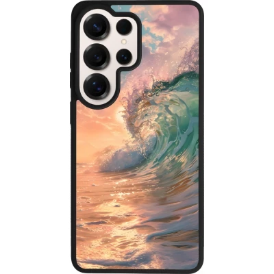Samsung Galaxy S26 Ultra Case Hülle - Silikon schwarz Wave Sunset