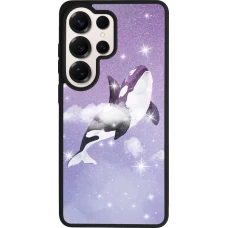 Samsung Galaxy S26 Ultra Case Hülle - Silikon schwarz Whale in sparking stars