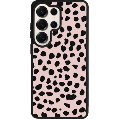 Samsung Galaxy S26 Ultra Case Hülle - Silikon schwarz Wild Leopard Pink