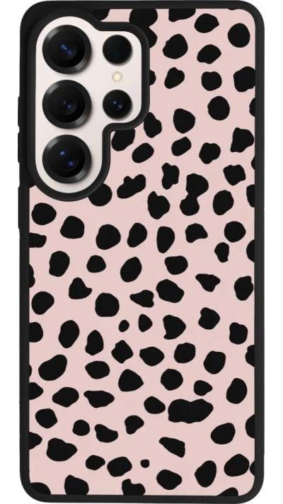 Samsung Galaxy S26 Ultra Case Hülle - Silikon schwarz Wild Leopard Pink