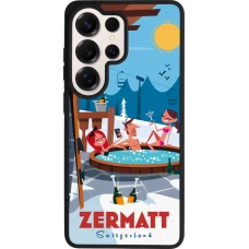 Coque Samsung Galaxy S26 Ultra - Silicone rigide noir Zermatt Mountain Jacuzzi