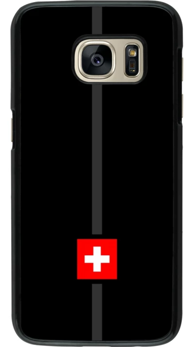 Samsung Galaxy S7 Case Hülle - Kanton CH schwarz