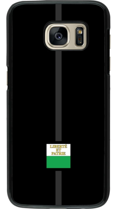 Samsung Galaxy S7 Case Hülle - Kanton VD schwarz